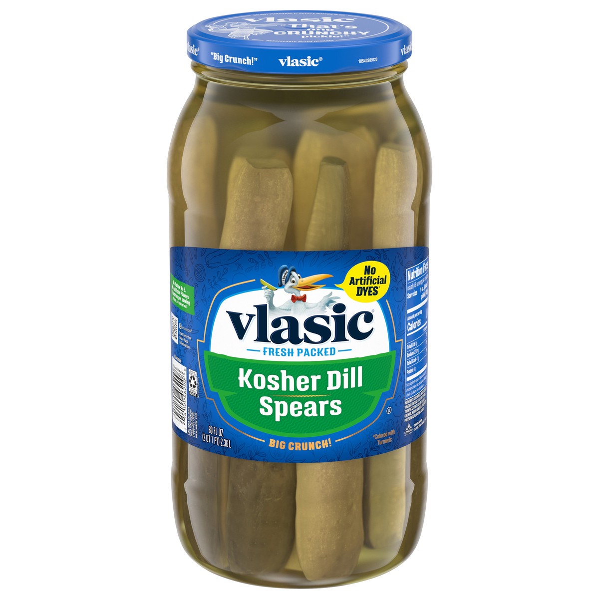 slide 1 of 5, Vlasic Kosher Dill Spears Pickles 80 fl oz, 80 fl oz