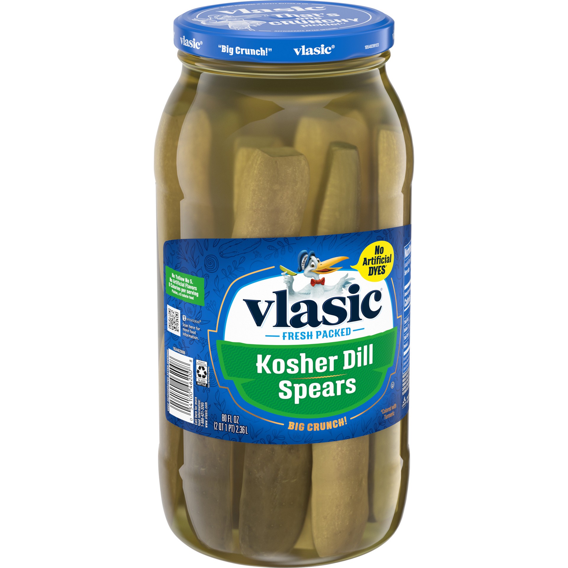 slide 3 of 5, Vlasic Kosher Dill Spears Pickles 80 fl oz, 80 fl oz