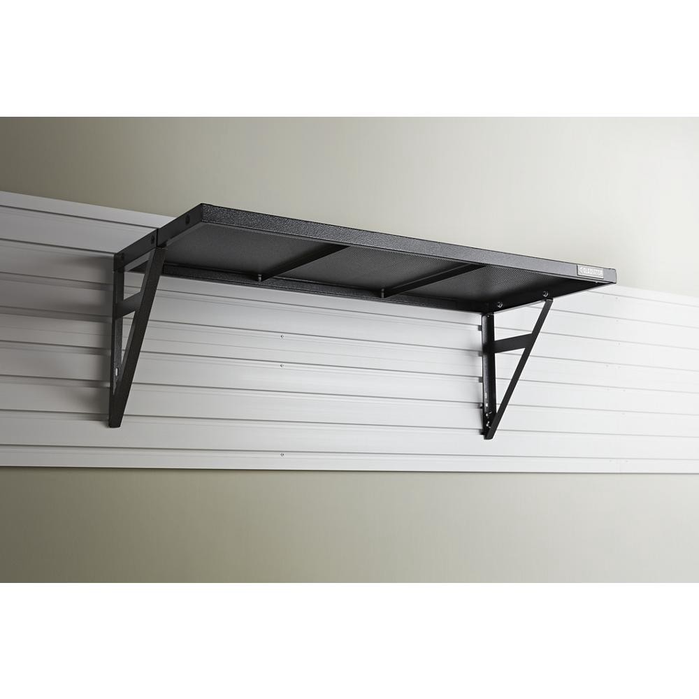slide 2 of 6, Gladiator GearLoft Shelf for GearTrack/GearWall 16.0-in Hammered Granite Steel Multipurpose Shelf, 1 ct