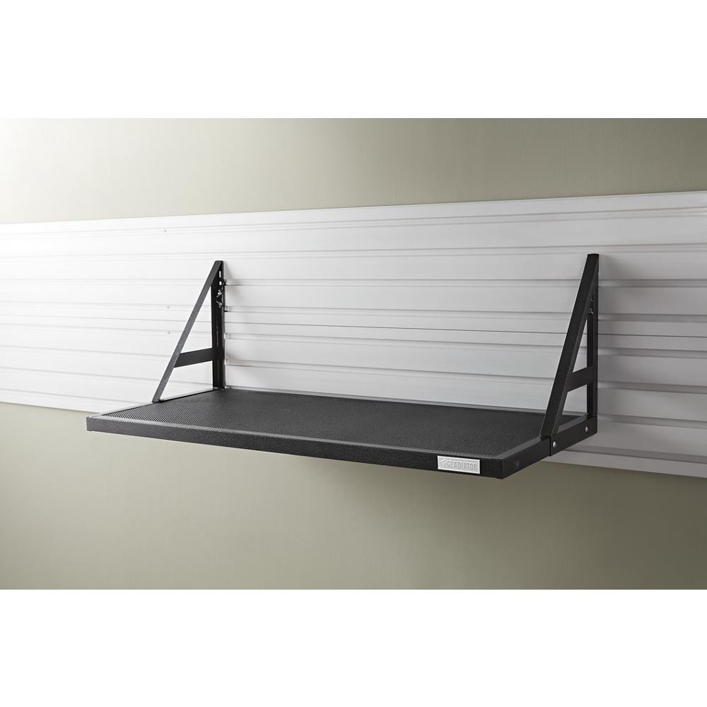 slide 3 of 6, Gladiator GearLoft Shelf for GearTrack/GearWall 16.0-in Hammered Granite Steel Multipurpose Shelf, 1 ct