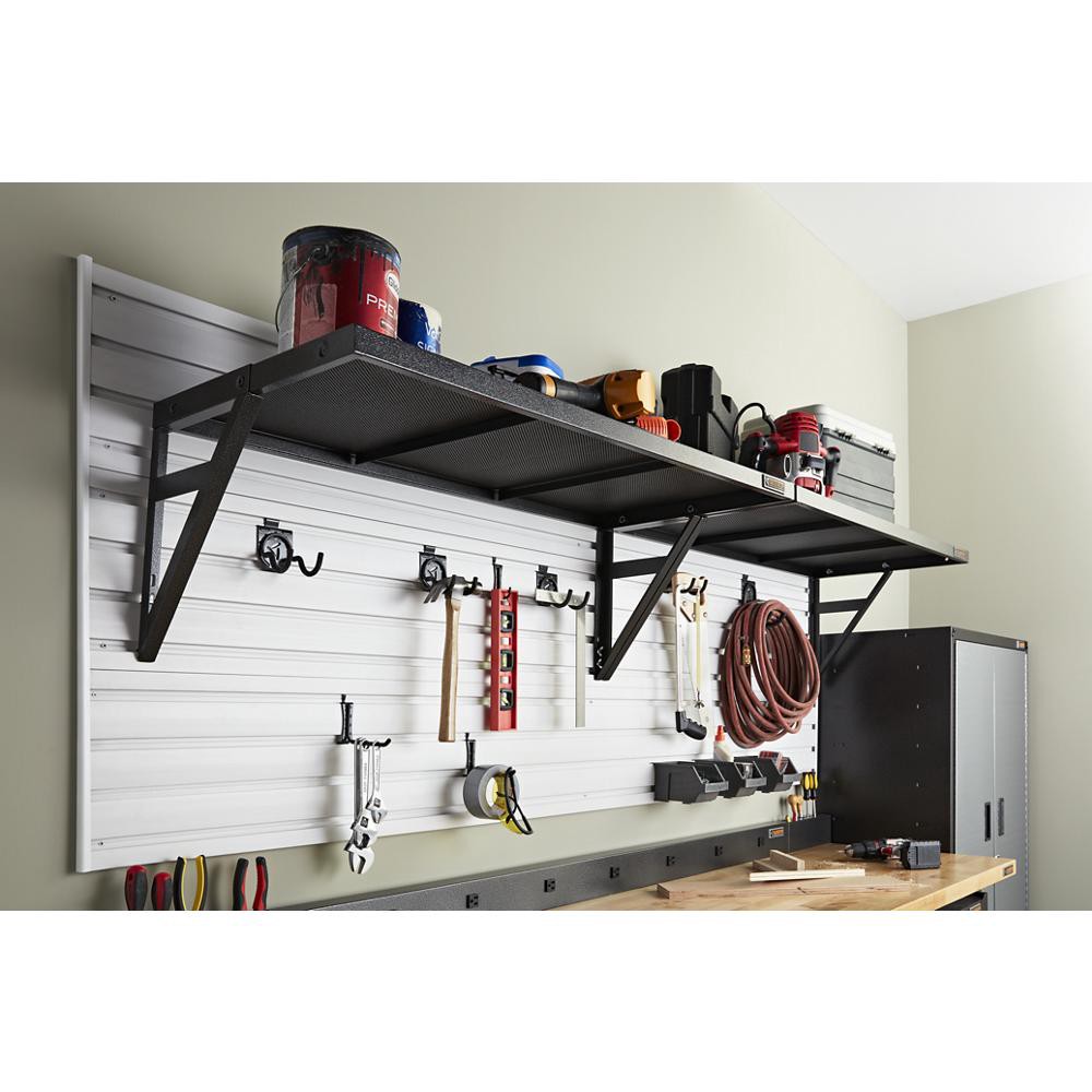 slide 5 of 6, Gladiator GearLoft Shelf for GearTrack/GearWall 16.0-in Hammered Granite Steel Multipurpose Shelf, 1 ct