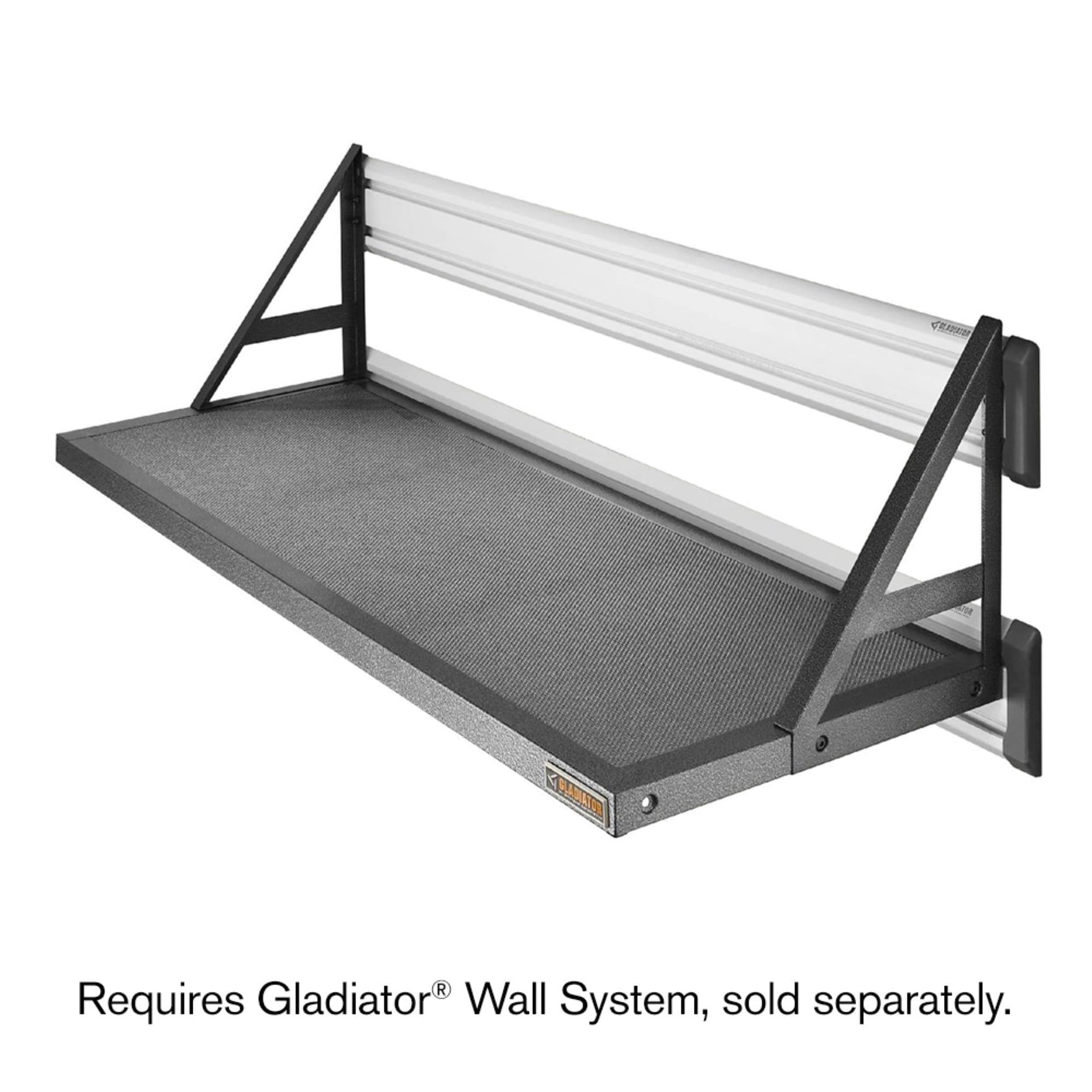 slide 6 of 6, Gladiator GearLoft Shelf for GearTrack/GearWall 16.0-in Hammered Granite Steel Multipurpose Shelf, 1 ct