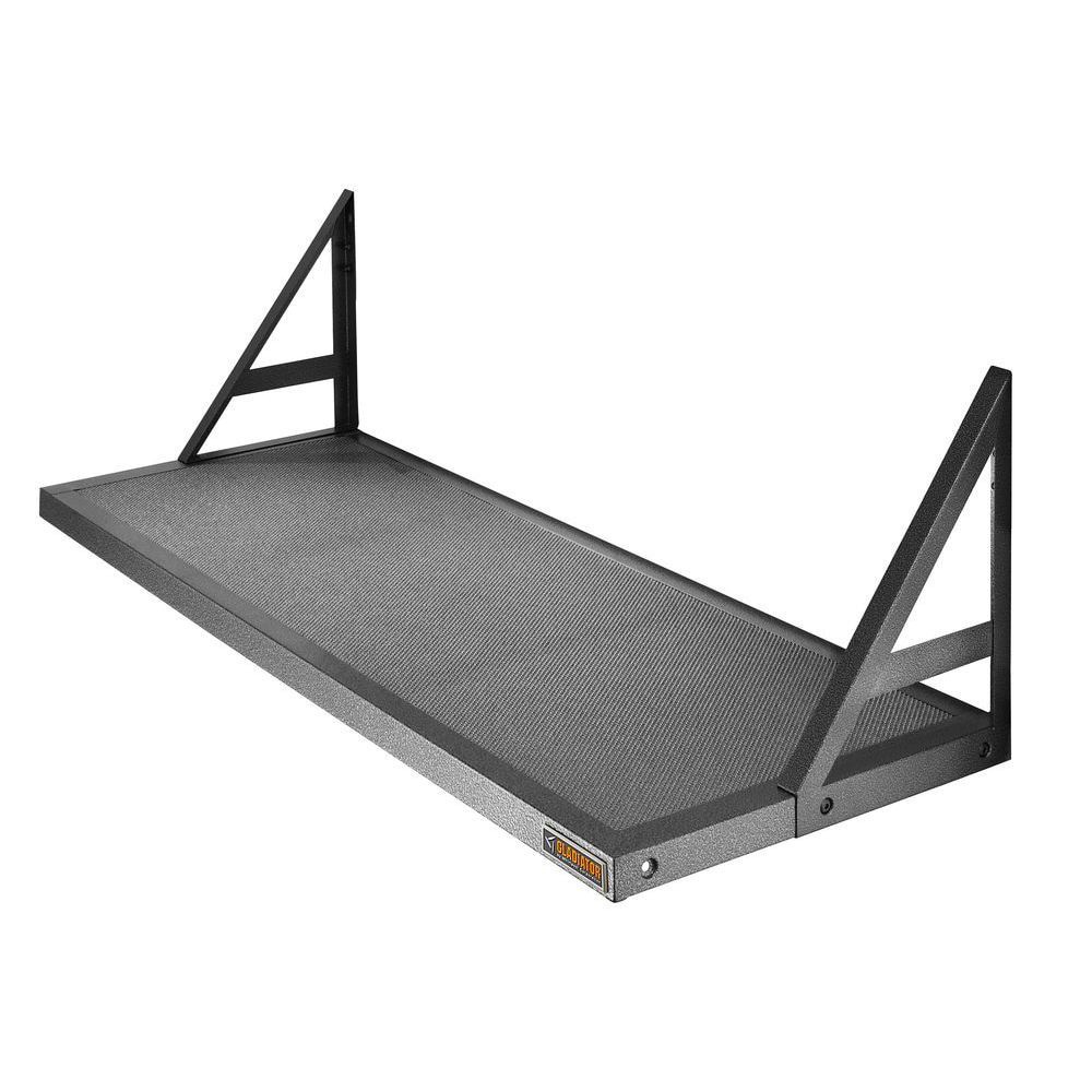 slide 1 of 6, Gladiator GearLoft Shelf for GearTrack/GearWall 16.0-in Hammered Granite Steel Multipurpose Shelf, 1 ct