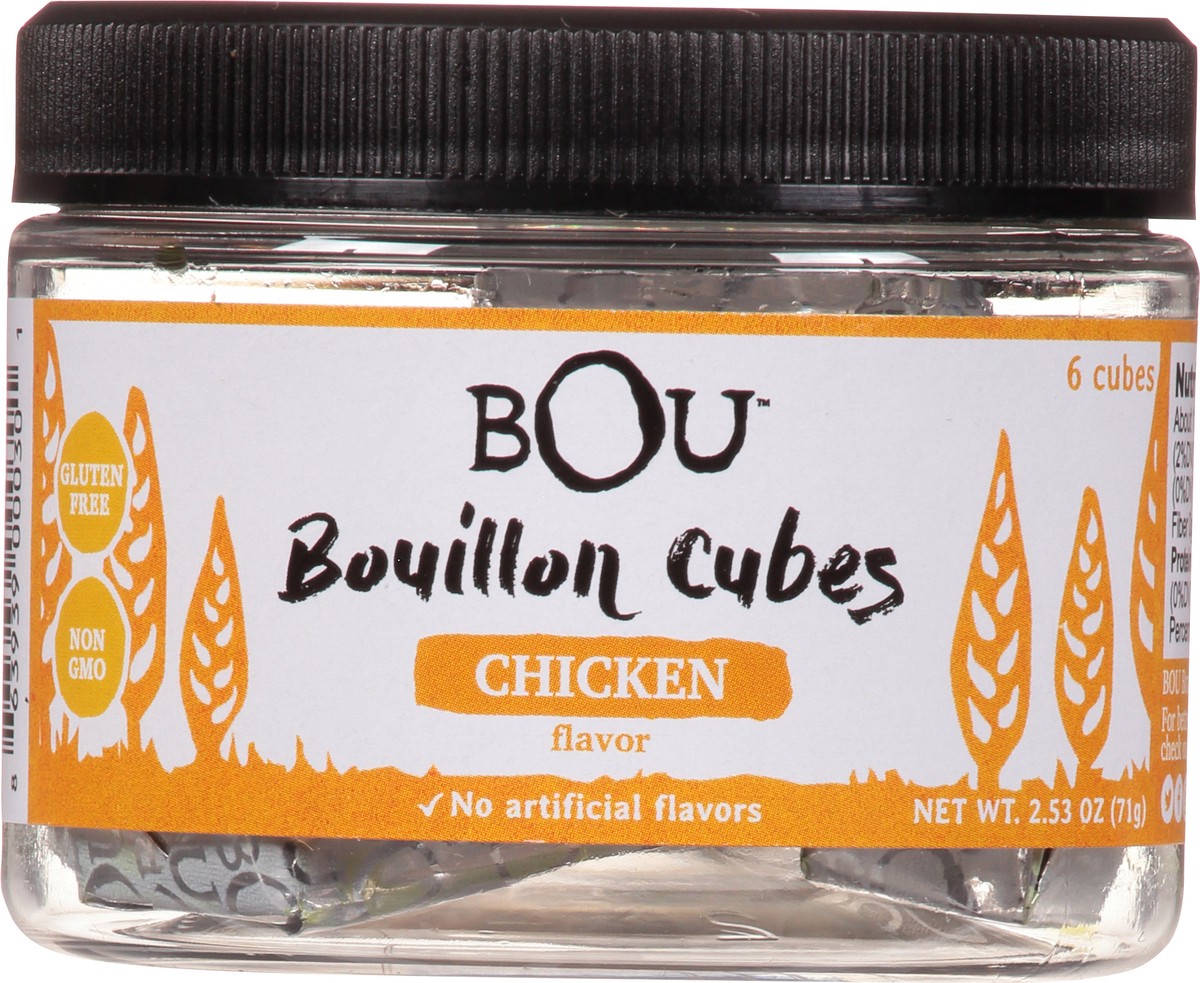 slide 1 of 9, Bou Bouillon Cube Chicken Jar 6 Count - 2.53 Oz, 2.53 oz