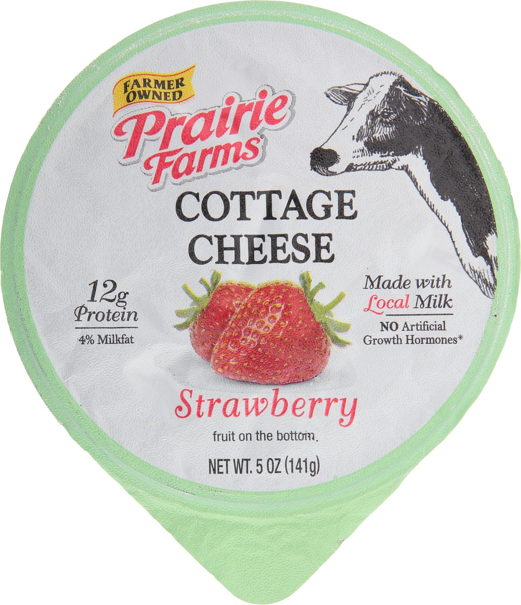 slide 9 of 12, Prairie Farms 4% Milkfat Strawberry Cottage Cheese 5 oz, 5 oz