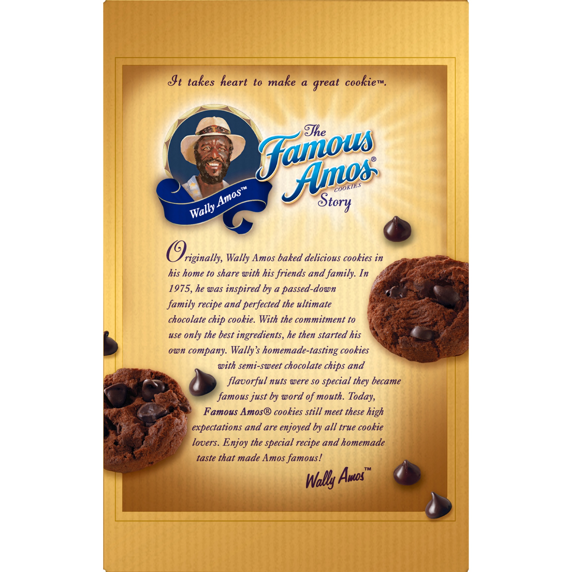 slide 4 of 7, Famous Amos Double Chocolate Chip Bite Size Cookies, 12.4 oz