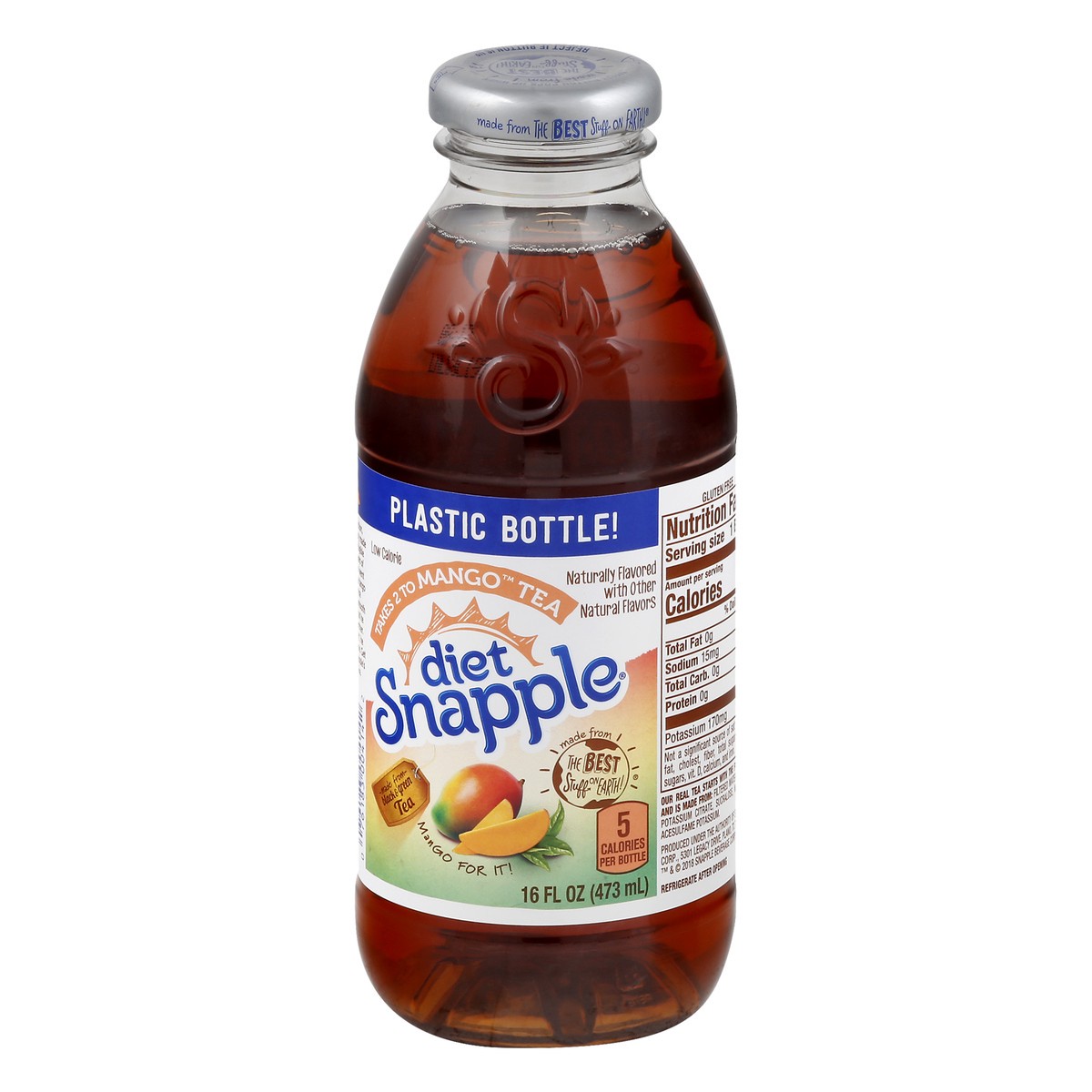 slide 11 of 11, Snapple Diet Mango Tea - 16 oz, 16 fl oz