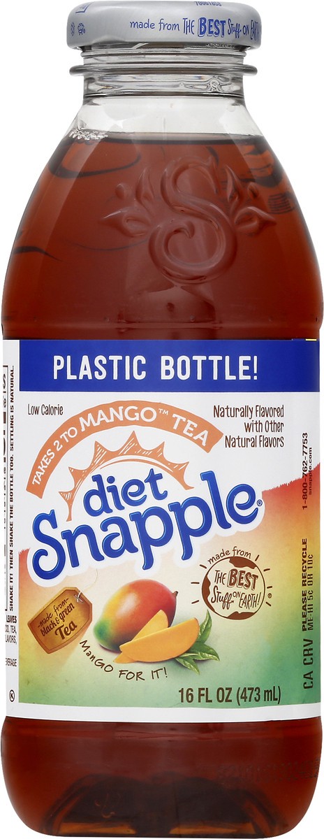 slide 7 of 11, Snapple Diet Mango Tea - 16 oz, 16 fl oz