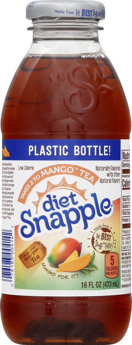 slide 10 of 11, Snapple Diet Mango Tea - 16 oz, 16 fl oz