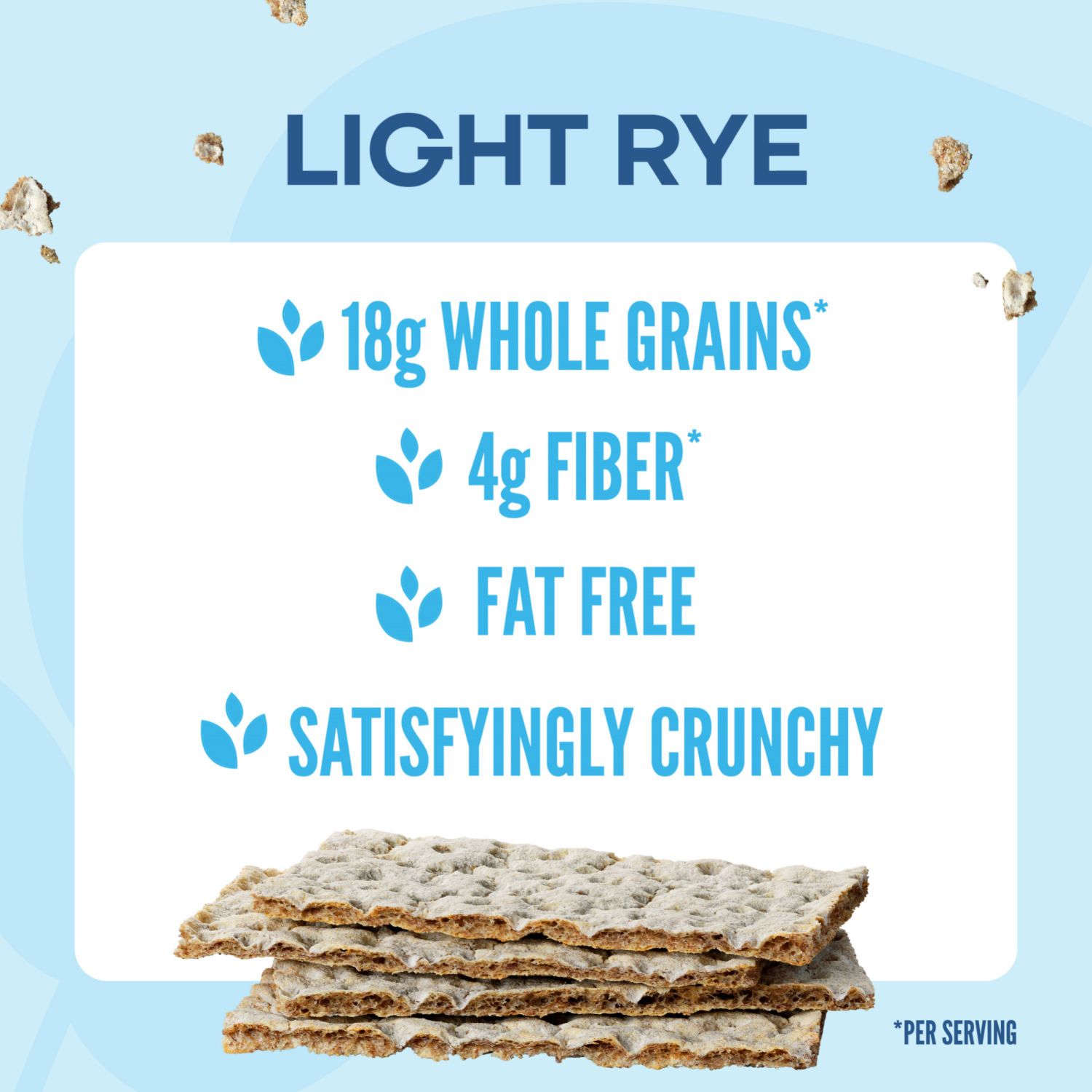 slide 2 of 5, Wasa Light Rye Swedish Style Crispbread, 9.5 oz