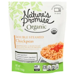 Nature's Promise Organic Double Steamed Chickpeas Microwave