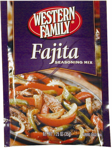 slide 1 of 1, Western Family Fajita Seasoning Mix, 1.27 oz