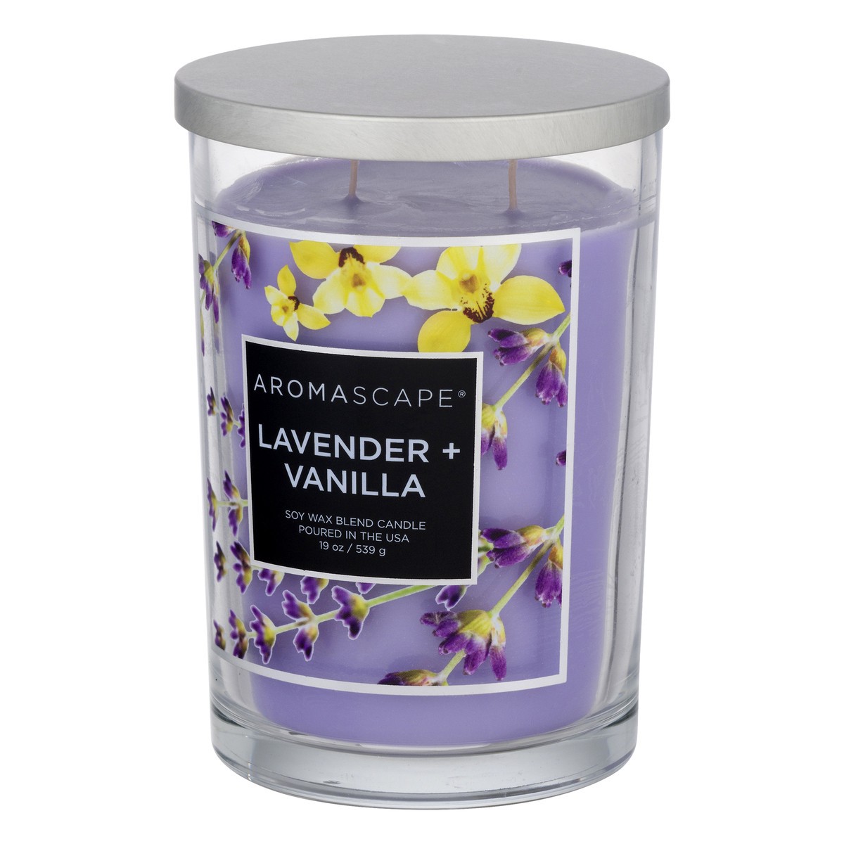 slide 3 of 9, Aromascape Lavender + Vanilla Candle 1 ea, 1 ct