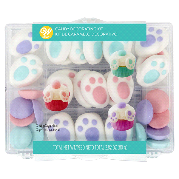 slide 1 of 1, Wilton Easter Bunny Feet and Tails Icing Decorations, 1 ct