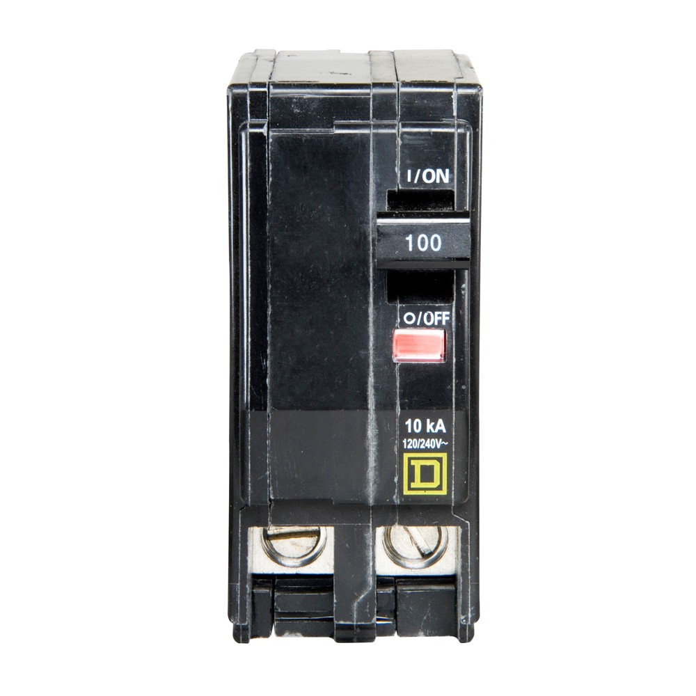 slide 1 of 5, Square D QO 100-amp 2 -Pole Standard trip Circuit Breaker, 1 ct