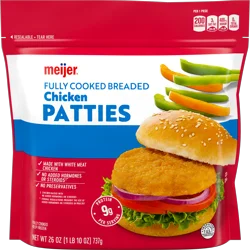 Meijer Fully Cooked Breaded Chicken Patties