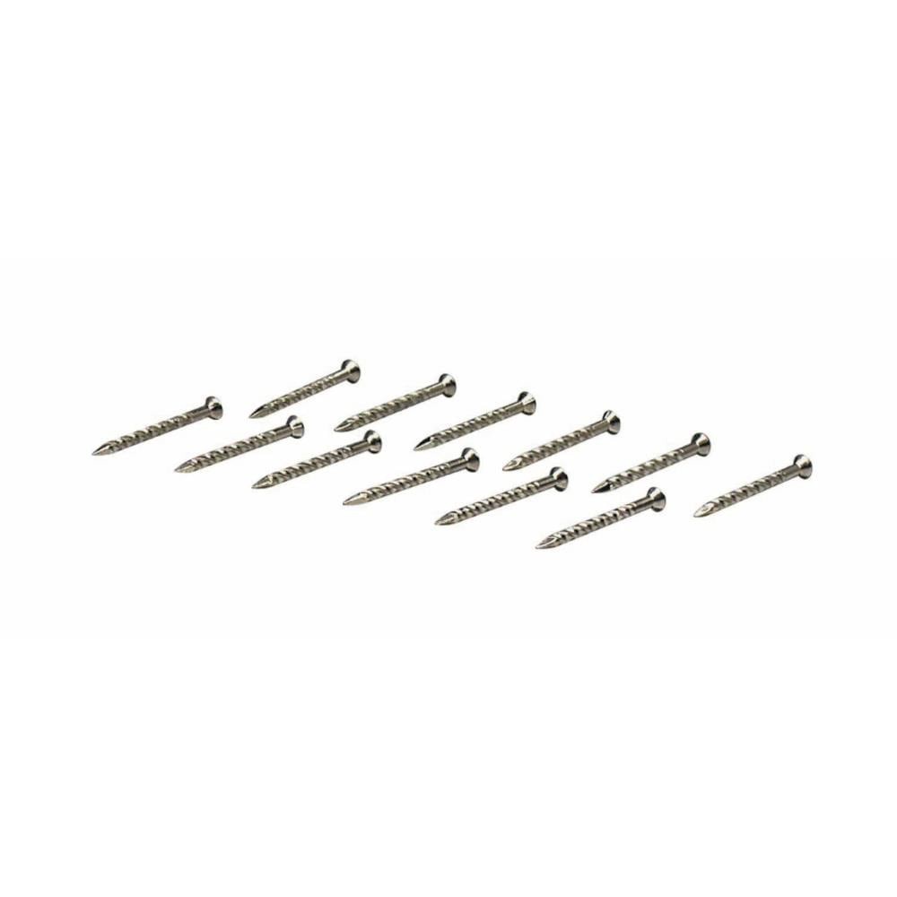 slide 1 of 4, M-D 1-1/4-in 13 -Gauge Zinc-plated Spiral Shank Flooring Nails 12 -Per, 1 ct