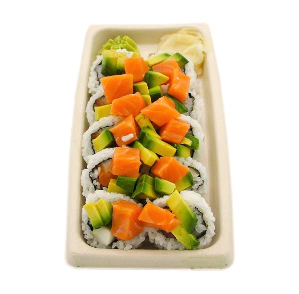 slide 1 of 1, Nori Sushi Rock 'N' Roll Salmon 10 Piece, 10 pc; 9 oz