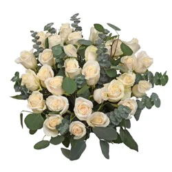 Bloom Haus 30 Plus Rose Bouquet - White
