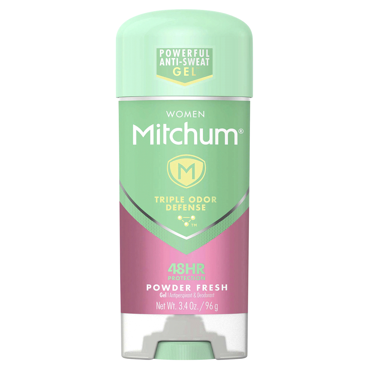 slide 1 of 2, Mitchum Women Powder Fresh Advanced Gel Anti-Perspirant & Deodorant , 3.4 oz