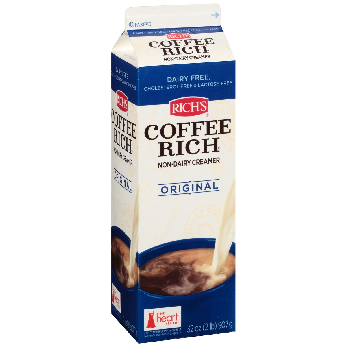 slide 2 of 9, Coffee Rich Original Non-Dairy Creamer 32 fl. oz. Carton, 32 fl oz