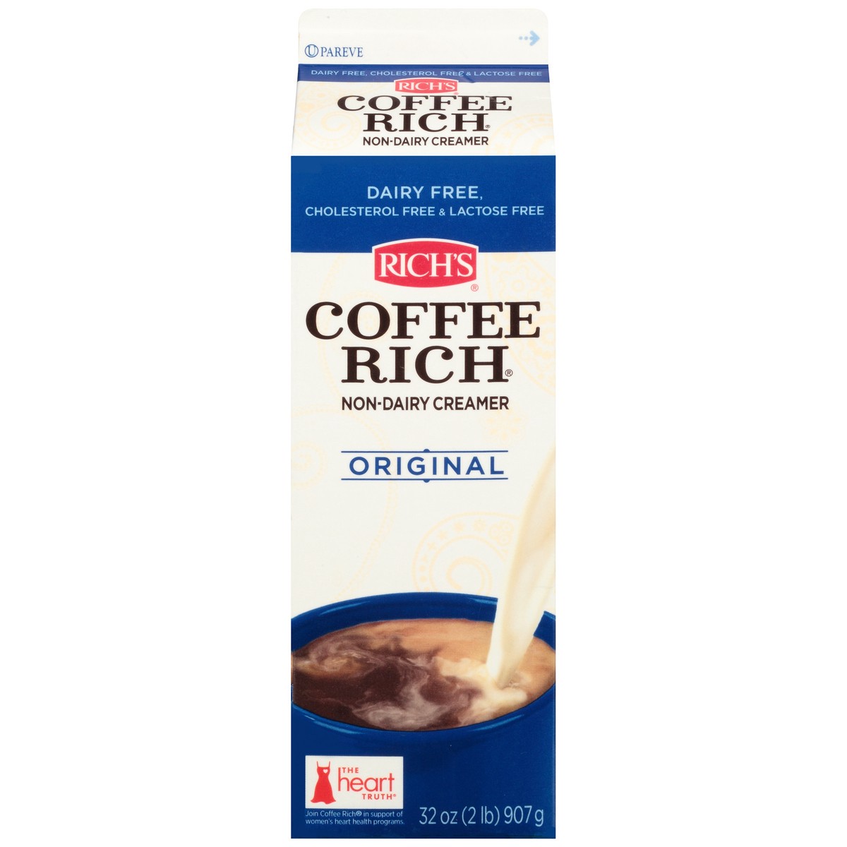 slide 1 of 9, Coffee Rich Original Non-Dairy Creamer 32 fl. oz. Carton, 32 fl oz