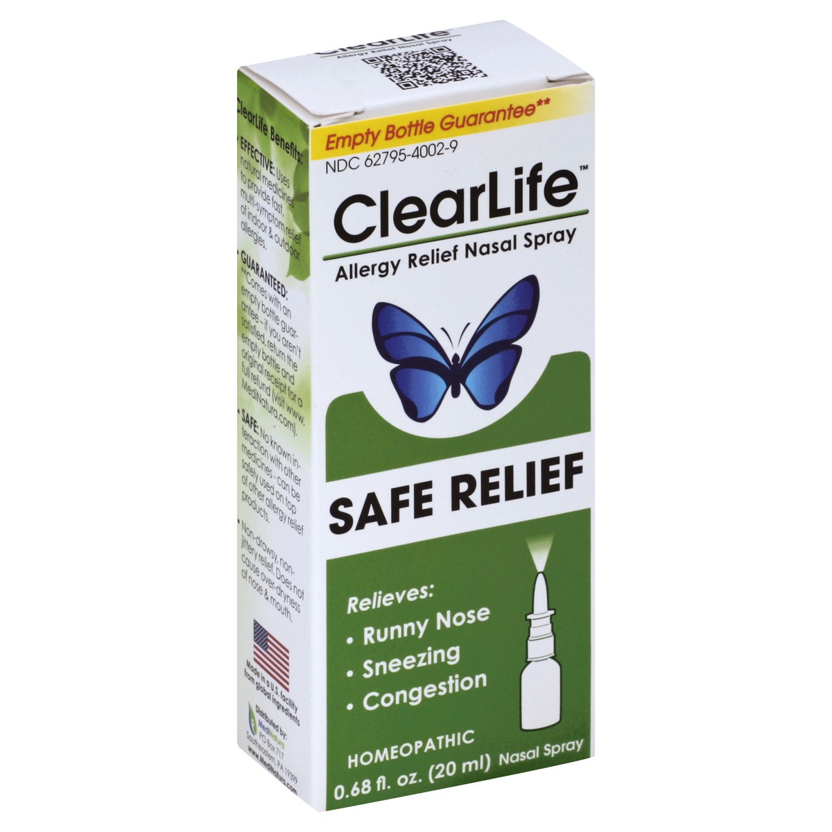 slide 5 of 5, Clear Life Nasal Spray 0.68 oz, 20 ml