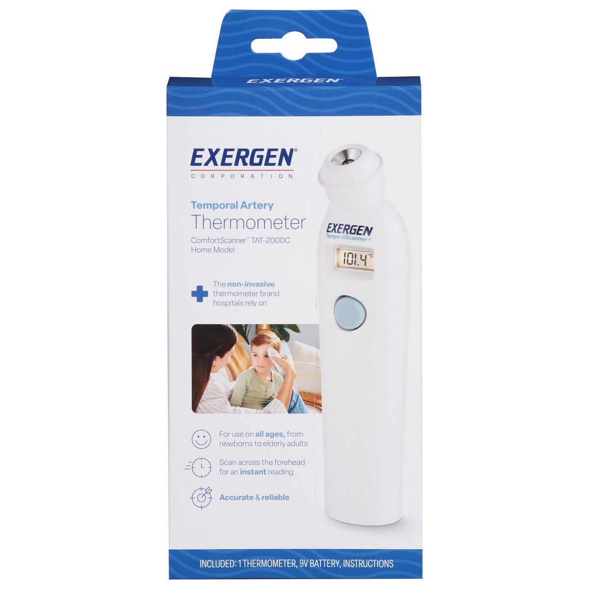 slide 1 of 3, Exergen Temporal Artery Thermometer, 1 ct