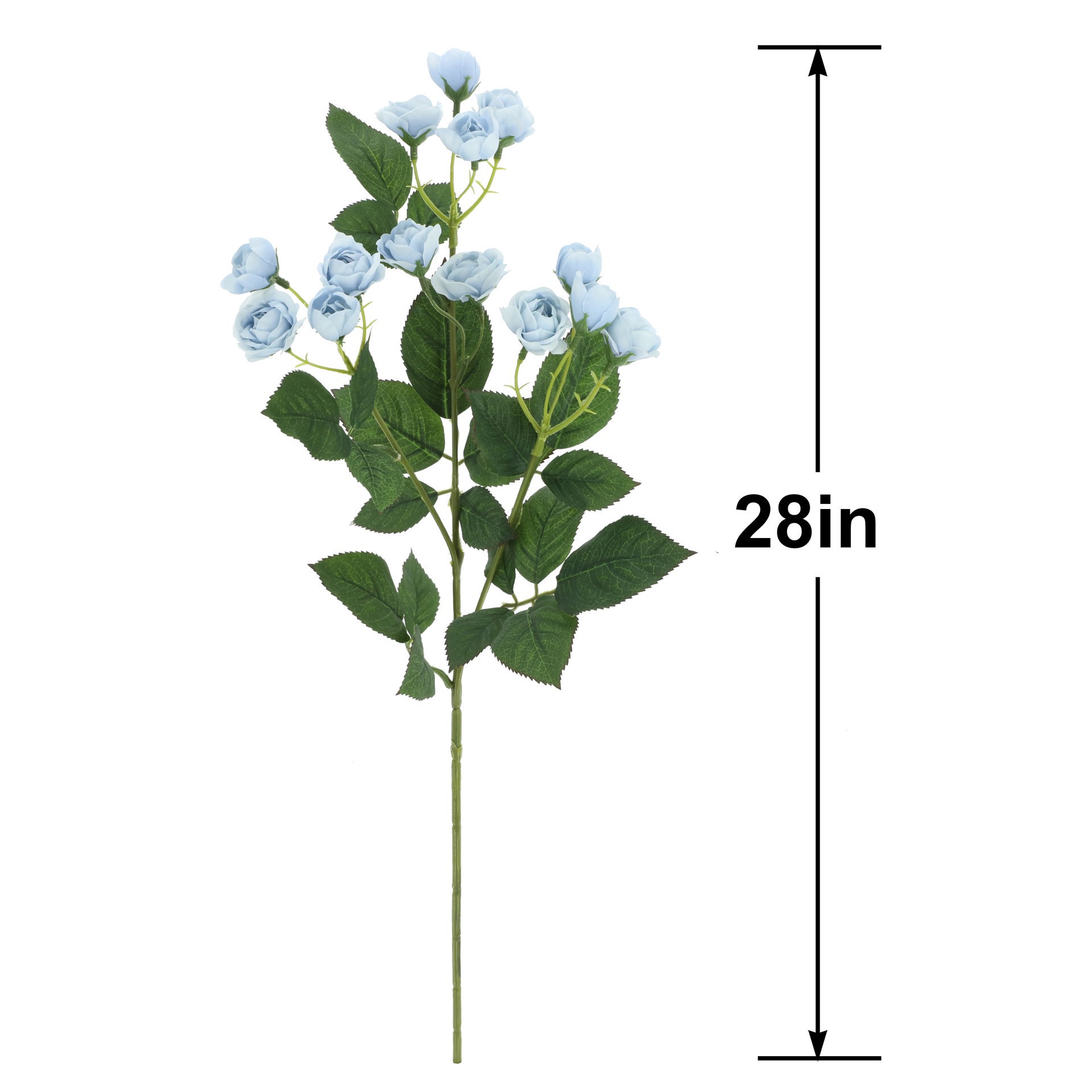 slide 2 of 3, 28" Light Blue Rose Stem by Ashland, 28 in