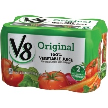 slide 1 of 1, V8 100% Vegetable Juice, 24 ct