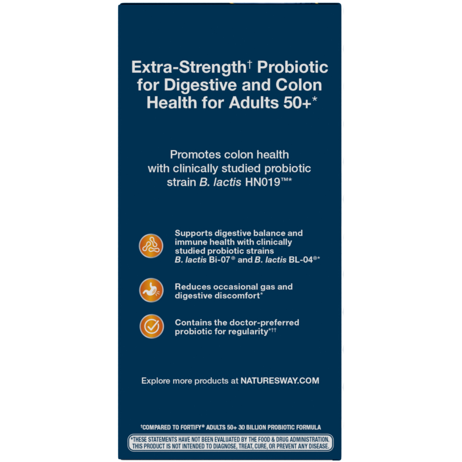 slide 2 of 5, Nature's Way Fortify 50+ Extra-Strength† Probiotic, 30 ct