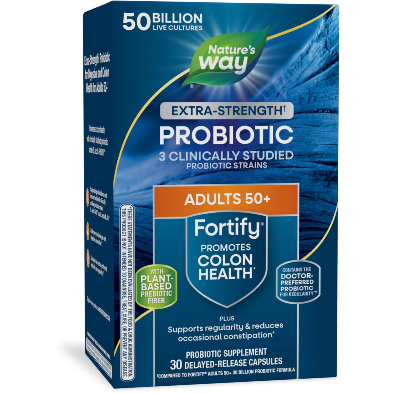 slide 1 of 5, Nature's Way Fortify 50+ Extra-Strength† Probiotic, 30 ct