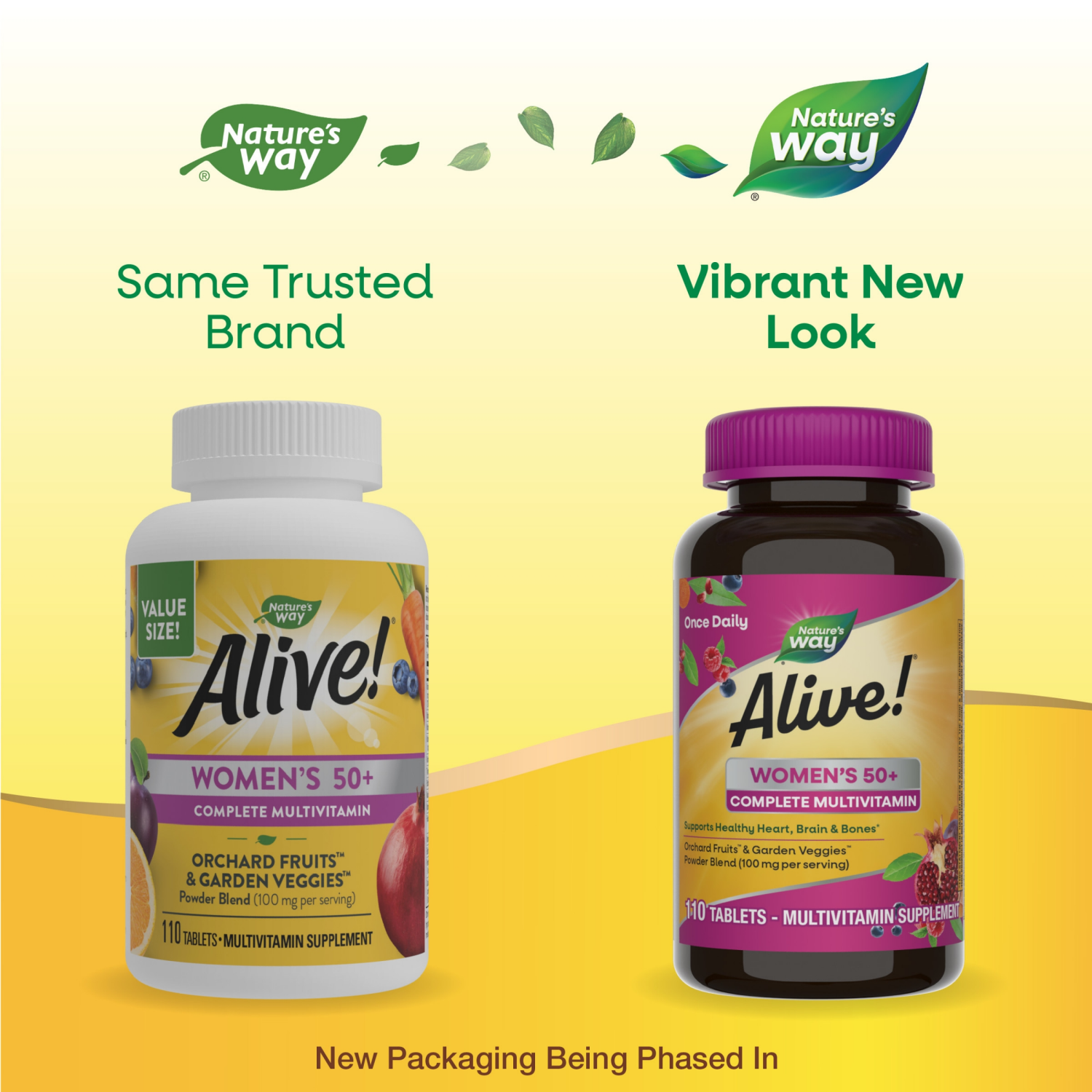 slide 5 of 5, Nature's Way Alive! Women's 50+ Complete Multivitamin, 110 ct