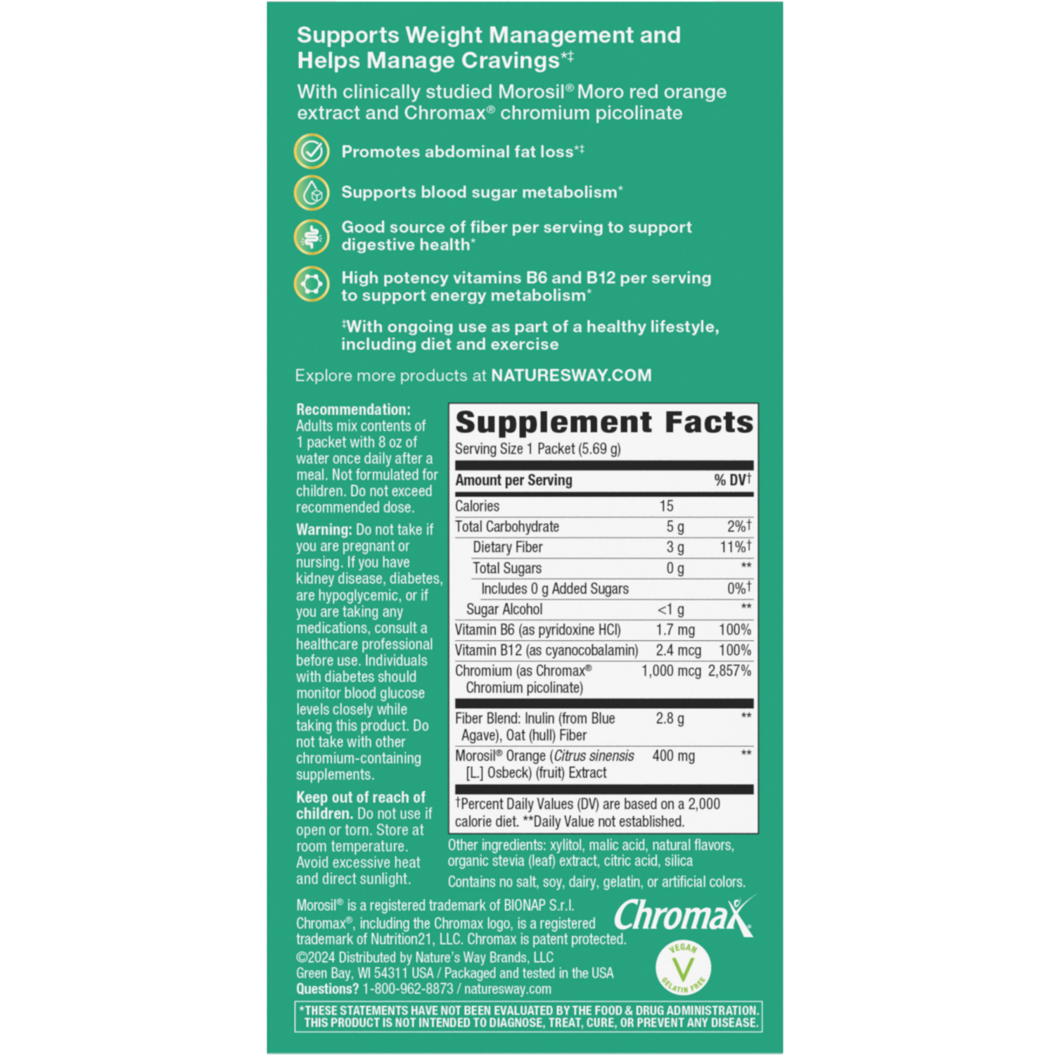slide 2 of 4, Nature's Way No Sugar Added Drink Mix Mixed Fruit Flavored Weight Manager 7 - 0.2 oz Stick Packs, 7 ct