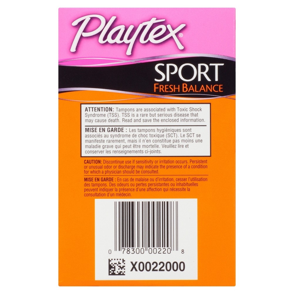 Playtex Sport Fresh Balance Regular Super Absorbency Tampons