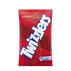 TWIZZLERS Twists Strawberry Flavored Licorice Style, Candy Bag, 7 oz
