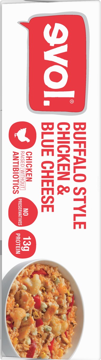 slide 6 of 12, EVOL Evol Buffalo Style Chicken & Blue Cheese, Gluten Free, Single Serve Frozen Meal, 9 oz., 9 oz