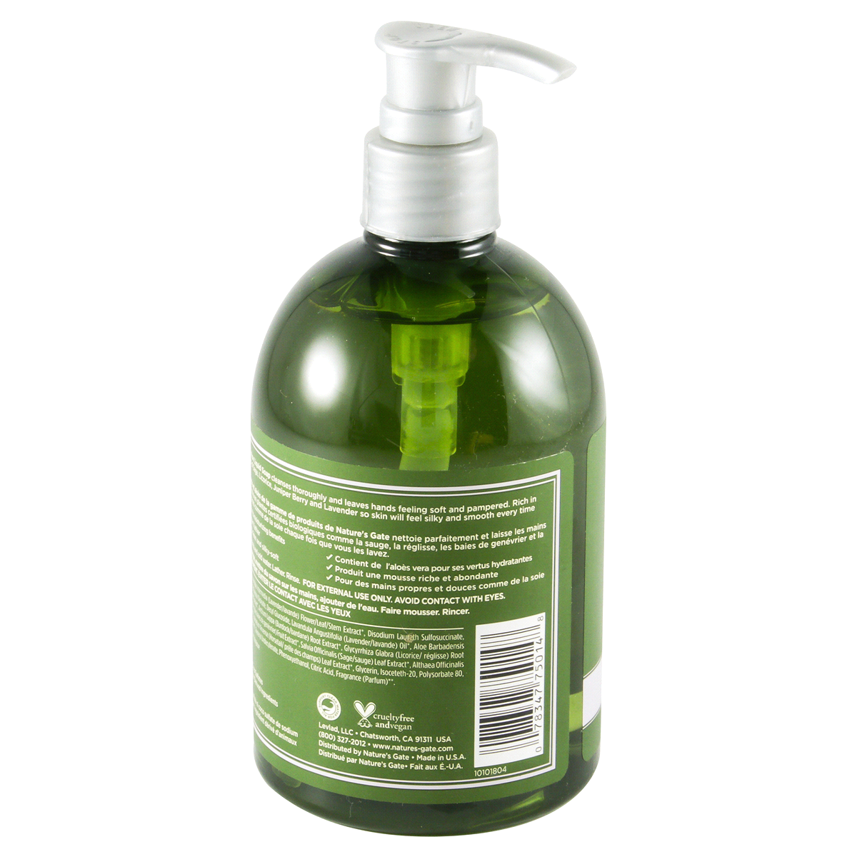 slide 2 of 3, Nature's Gate Herbal Blend Lavender & Aloe Liquid Soap, 12 oz