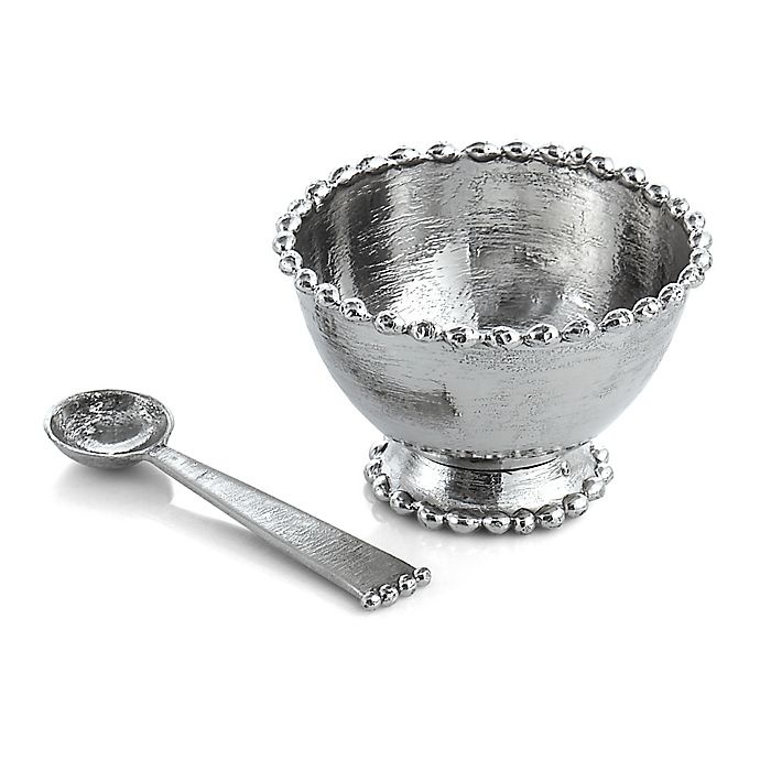 slide 1 of 1, Michael Aram Molten Frost Condiment Dish with Spoon, 1 ct