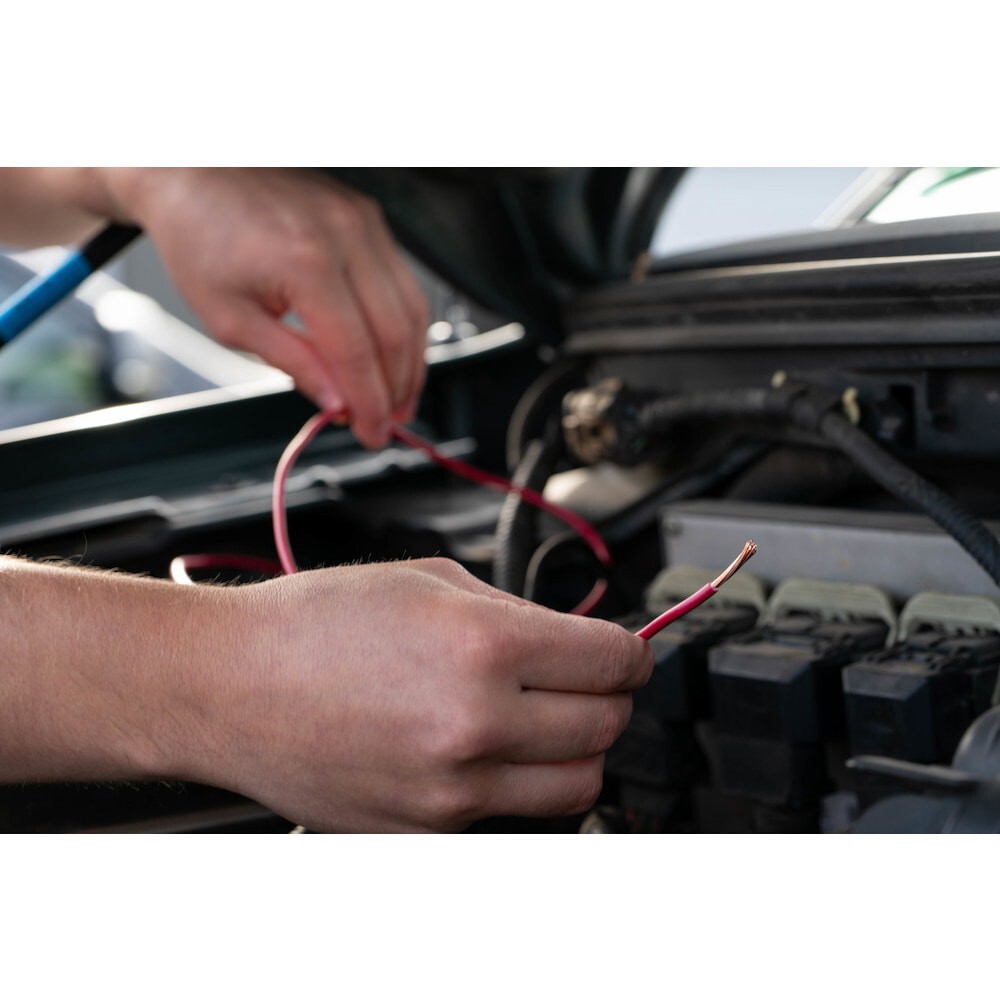 slide 3 of 4, Southwire 25-ft 16 -AWG Stranded Red GPT Primary Wire, 1 ct