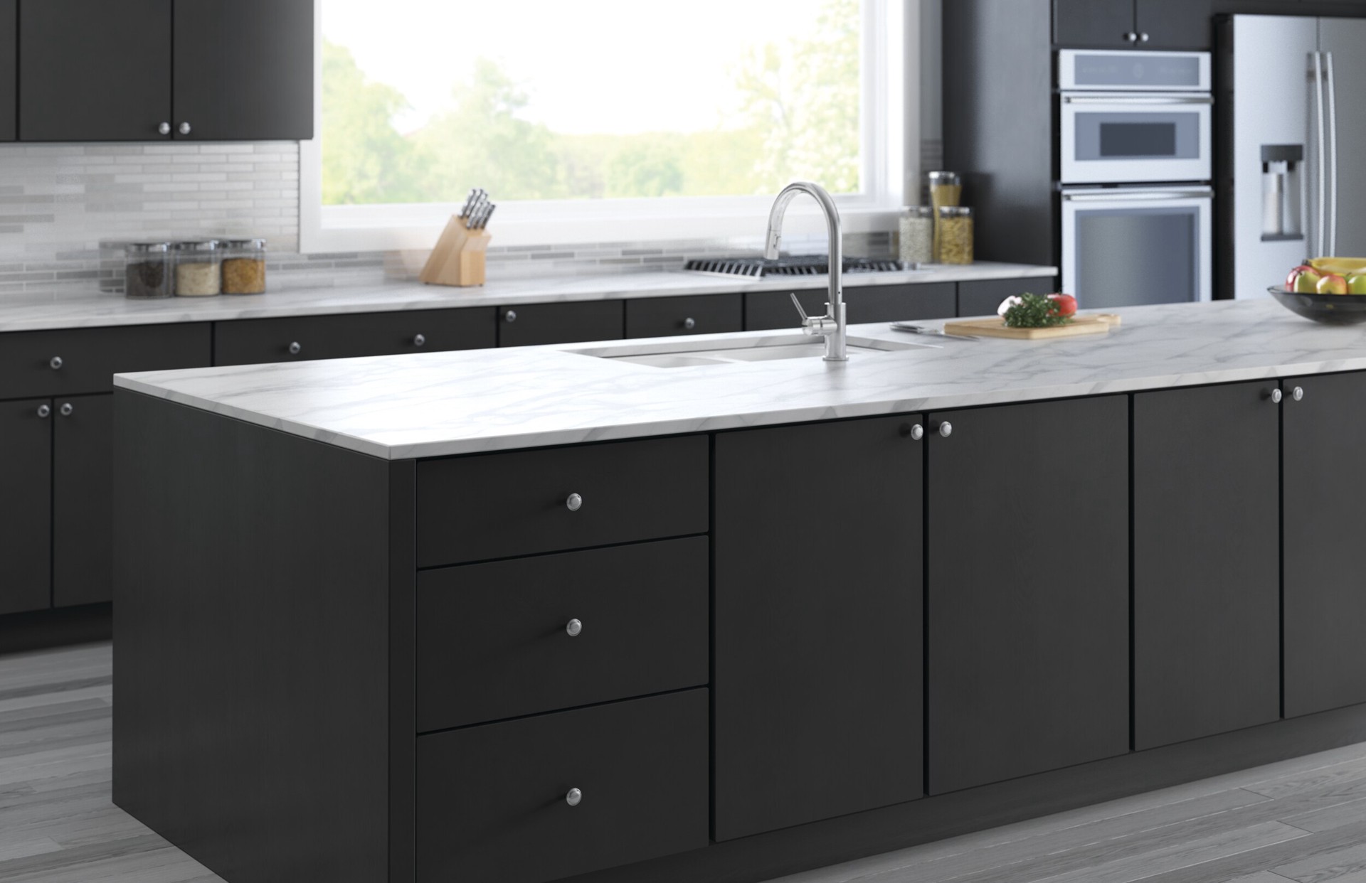 slide 5 of 6, allen + roth Prospero 1-1/4-in Polished Chrome Round Traditional Cabinet Knob, 1 ct