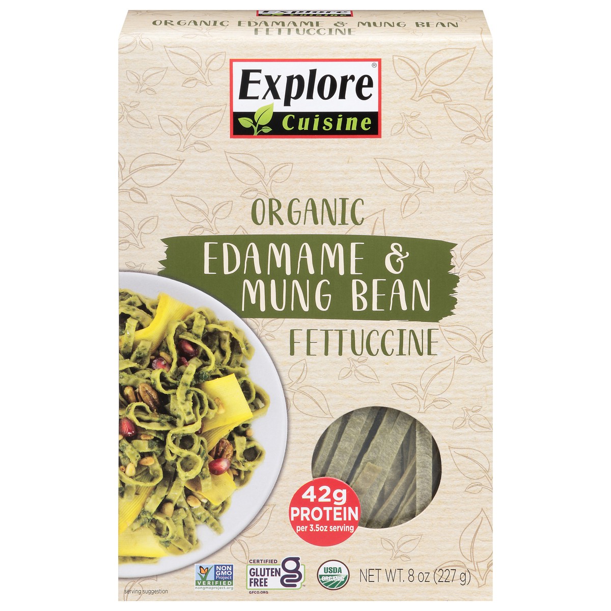 slide 1 of 9, Explore Cuisine Edamame Mung Bean Pa, 8 oz