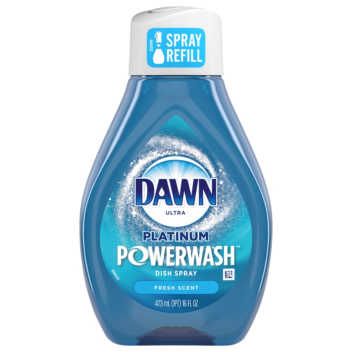 slide 5 of 5, Dawn Platinum Powerwash Dish Spray, Dish Soap, Fresh Scent Refill, 16oz, 16 fl oz