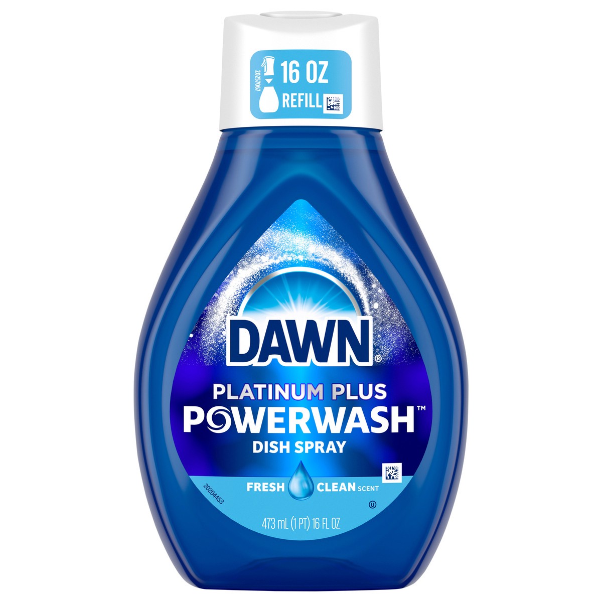 slide 1 of 6, Dawn Powerwash Fresh Dish Spray, Liquid Dish Soap Refill, 16 Fl Oz, 1 pint