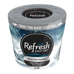 Refresh Your Car! Gel Can Air Freshener (Lightning Bolt/Ice Storm Scent, 5 oz)