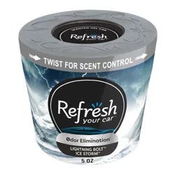 Refresh Your Car! Gel Can Air Freshener (Lightning Bolt/Ice Storm Scent, 5 oz)