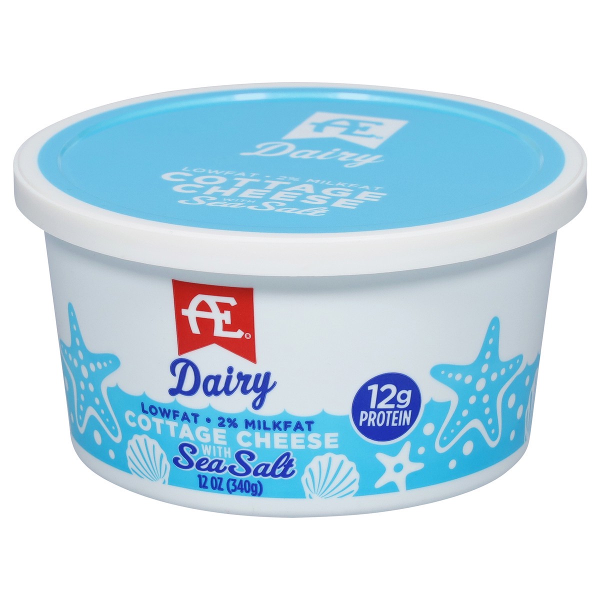 slide 3 of 11, AE Dairy Lowfat 2% Milkfat Cottage Cheese with Sea Salt 12 oz, 12 oz