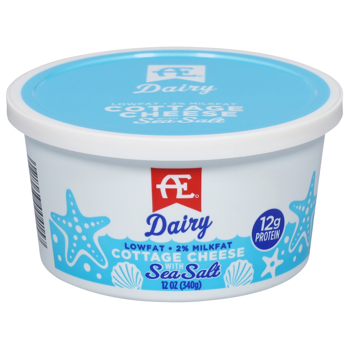 slide 1 of 11, AE Dairy Lowfat 2% Milkfat Cottage Cheese with Sea Salt 12 oz, 12 oz