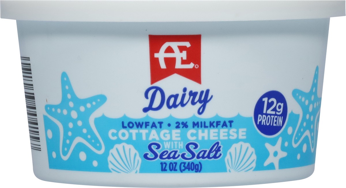 slide 9 of 11, AE Dairy Lowfat 2% Milkfat Cottage Cheese with Sea Salt 12 oz, 12 oz
