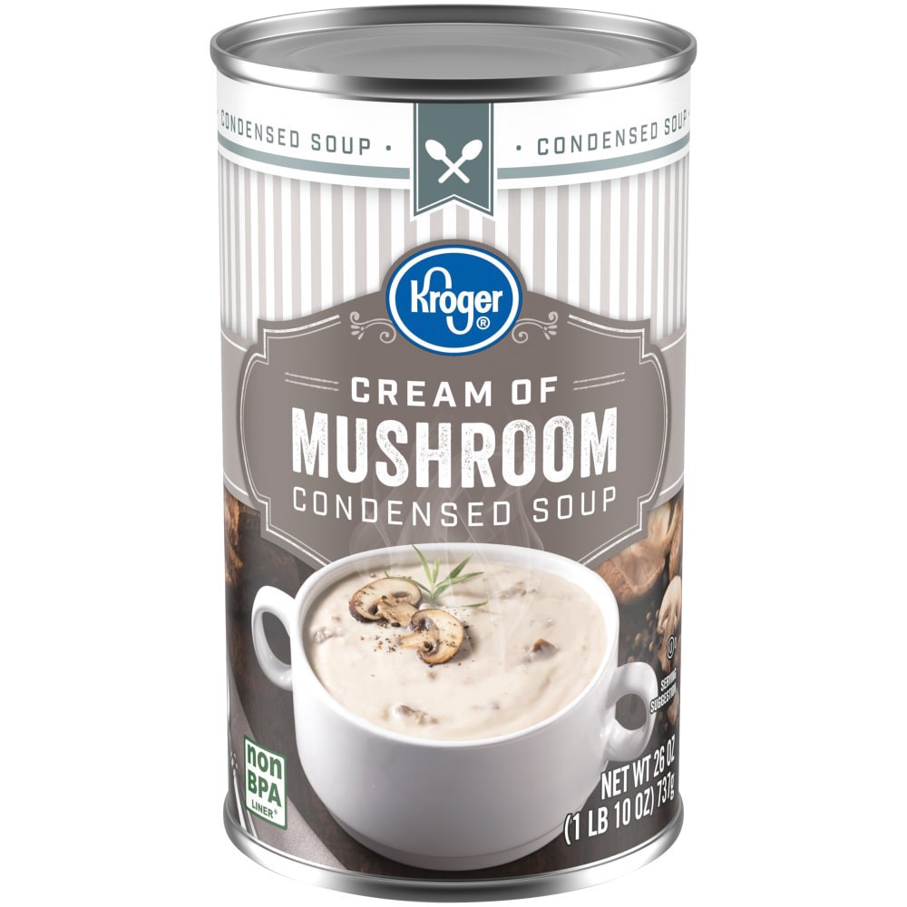 slide 1 of 4, Kroger Cream Of Mushroom Condensed Soup, 26 oz